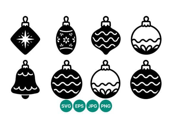 Christmas Ball Ornament Vector Set: A Polished Graphic Design Asset for Content Creators
