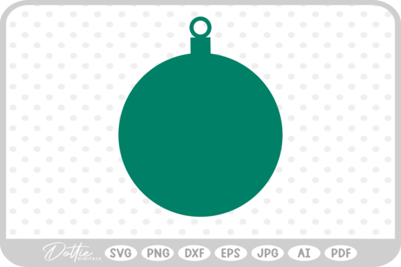 Christmas Bauble SVG PNG DXF – A Festive Graphic Design Asset for Creative Sellers