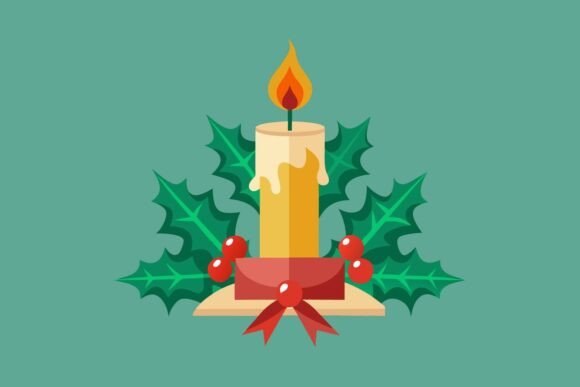 Christmas Candle Holly Berry Graphic Review: A Festive Freebie for Crafters