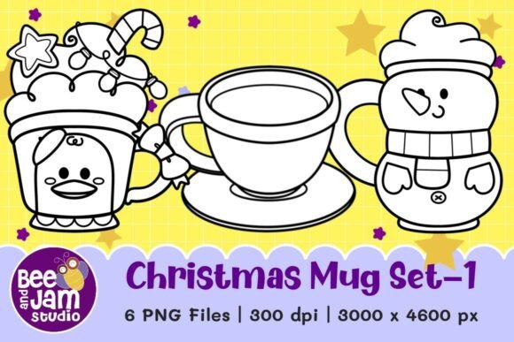 Christmas Mug Clipart Set-1 Review: A Festive Embroidery Design for Real Projects