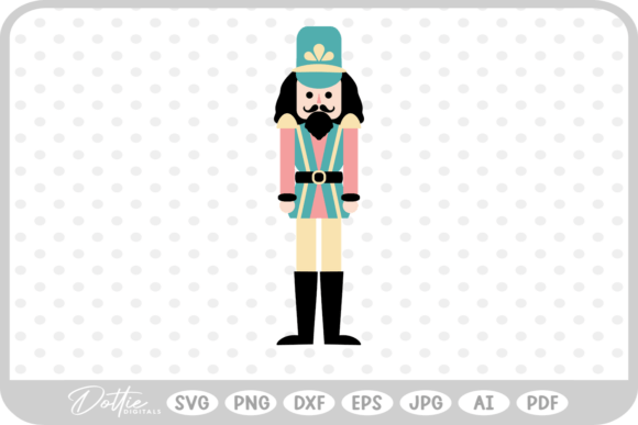 Christmas Nutcracker SVG PNG DXF: A Versatile Illustration for Content Creators