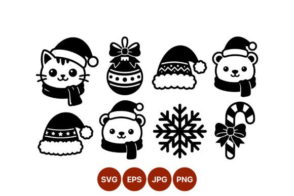 Cute Christmas Cat and Bear Icons: A Practical Embroidery Design Review
