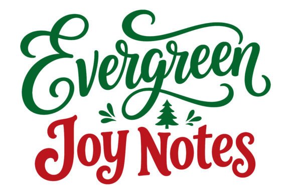 Evergreen Joy Notes Christmas SVG: A Freebie for Festive Design Projects