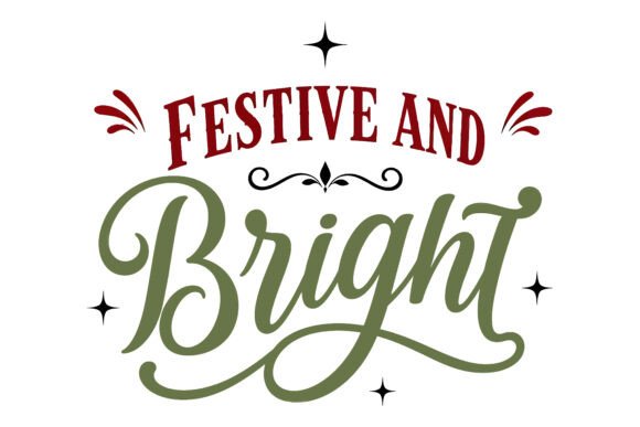 Festive and Bright Christmas SVG: A Sparkling Design Freebie for Seasonal Projects