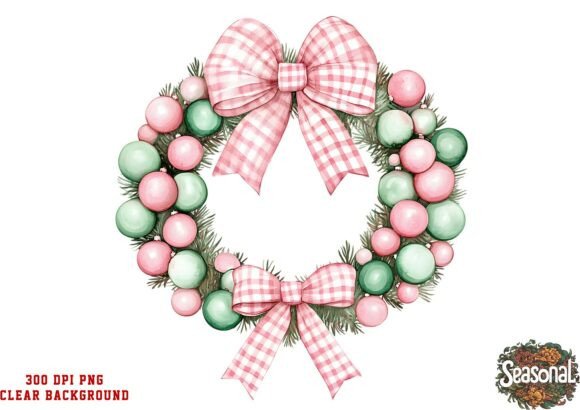 Frost Pearl Christmas Wreath PNG: A Polished Illustration for Seasonal Content