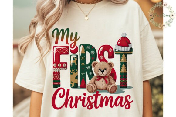 My First Christmas Bear PNG Clipart: A Versatile Illustration for Seasonal Branding