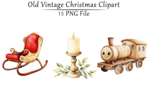Old Vintage Christmas Clipart for Freebies and Digital Sellers