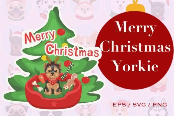 Reviewing the Merry Christmas Yorkie SVG, EPS, PNG for Real-World Design Projects