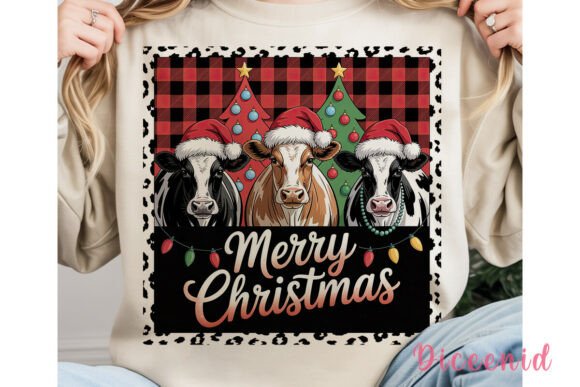 Rustic Christmas Cow Illustrations: A Design Review for Real Projects
