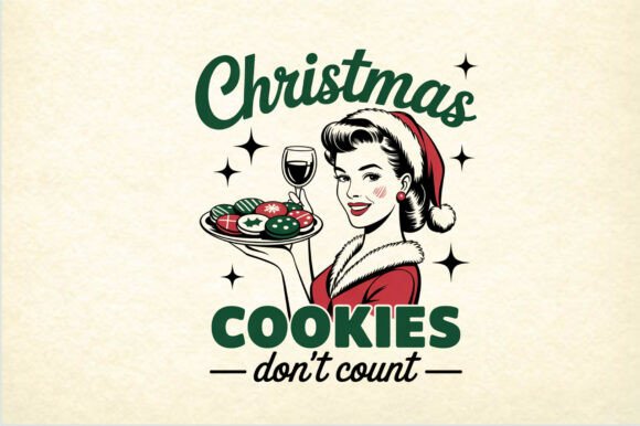 Vintage Christmas Cookies Don’t Retro – A Freebie with Commercial Potential