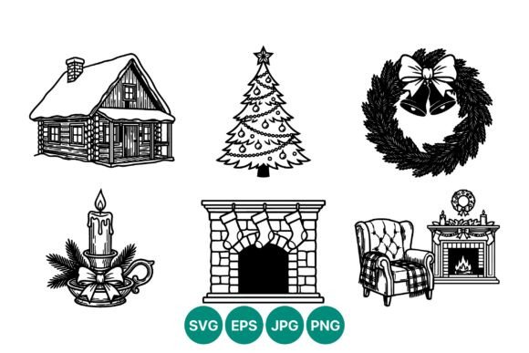 Winter Cabin Christmas Icons Review for Real Embroidery Projects